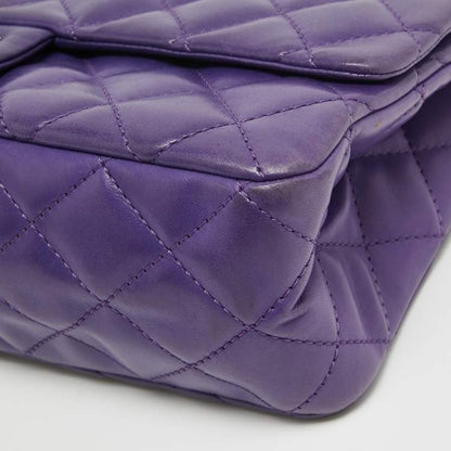 Chanel Purple Quilted Leather Reissue 2.55 Classic 227