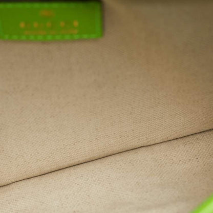 Gucci Neon Green/Beige GG Supreme Ophidia Belt Bag