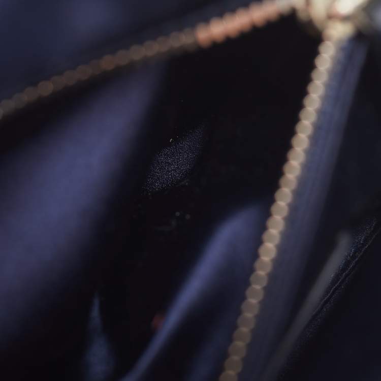 Dior Mini Lady Dior Tote – Navy Blue Crystal Satin