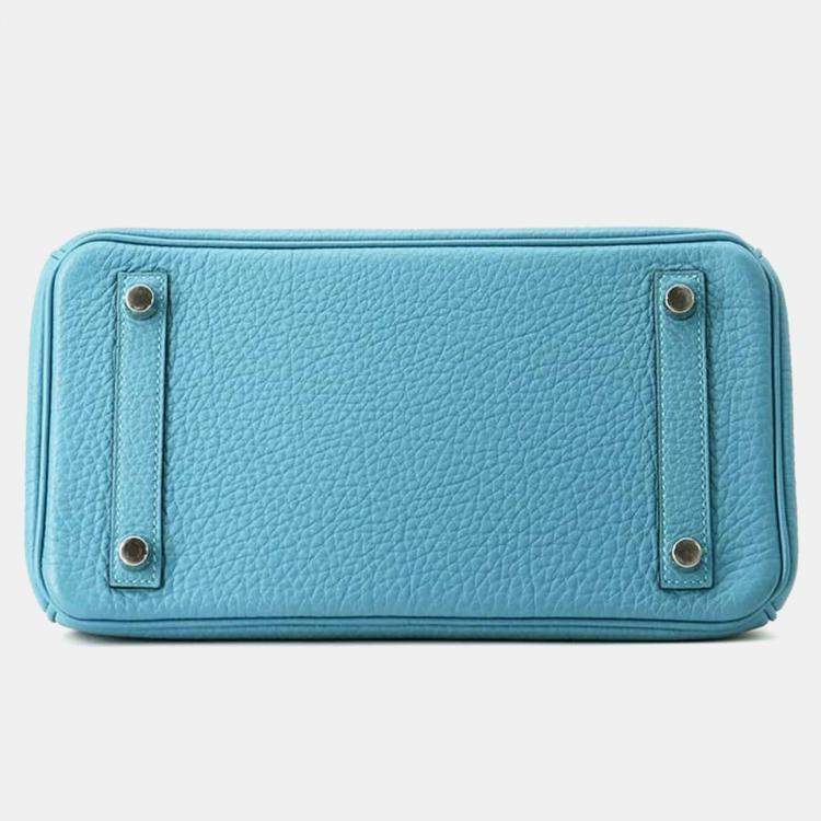 Hermès Birkin 25 Turquoise Togo Leather Rare