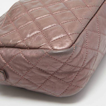 Chanel Metallic Pink Quilted Leather Reissue Camera Bag – Fair Condition
