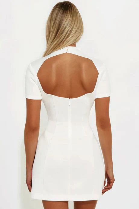 White Mini Dress – Courthouse Wedding Dress & Bridal Shower Pre-Order
