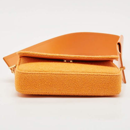 Jacquemus Orange Fabric Le Carinu Shoulder Bag