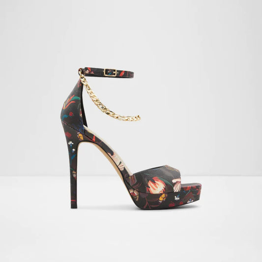 ALDO Red Floral Dress Sandals – Size 41