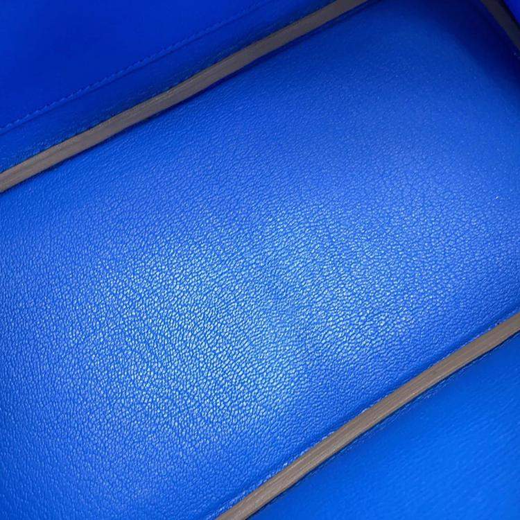 Hermès Birkin 25 Verso Lime & Blue Novillo Leather Tote Bag