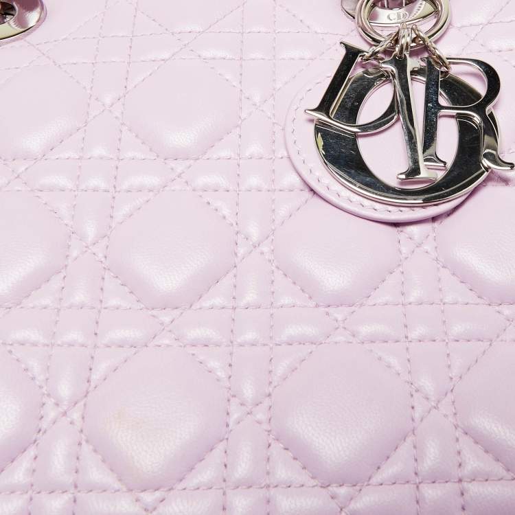 Dior Medium Lady Dior Tote in Lilac
