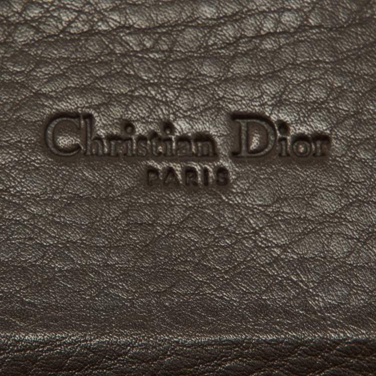 Dior Oblique Beige/Brown Leather  Wallet