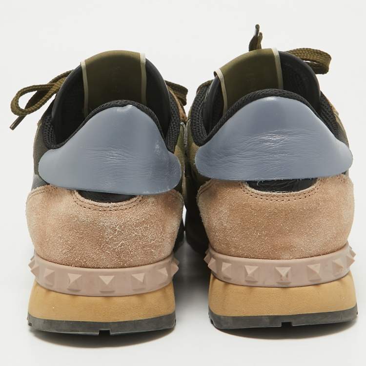 Valentino Multicolor Leather Rockrunner Sneakers 39.5