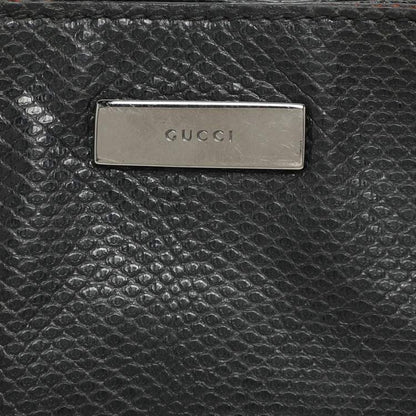 Gucci Black Karung Leather Shoulder Bag