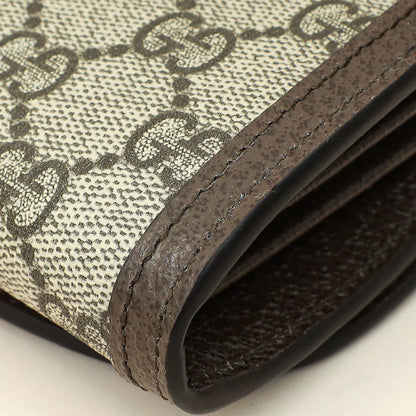 Gucci Ebony GG Guccissima Blondie Medium Chain Wallet