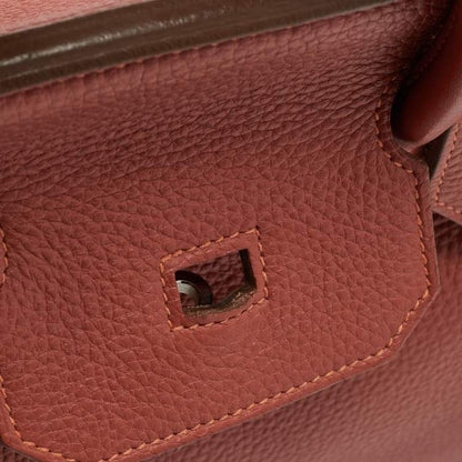 Hermès Sanguine Taurillon Clémence Leather Birkin 35 Bag