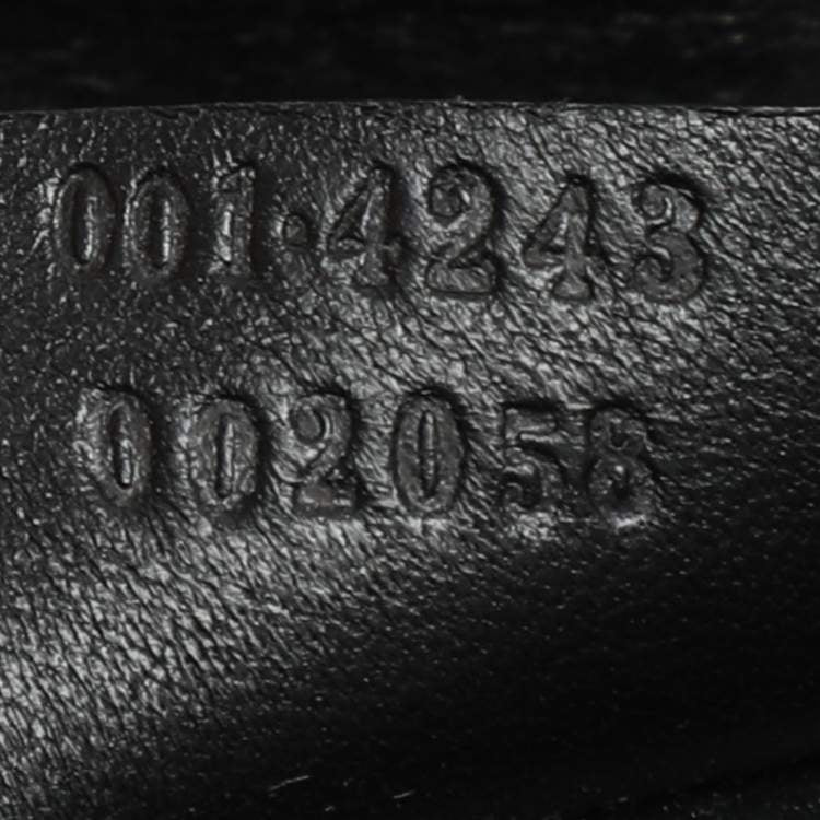 Gucci Black Karung Leather Shoulder Bag