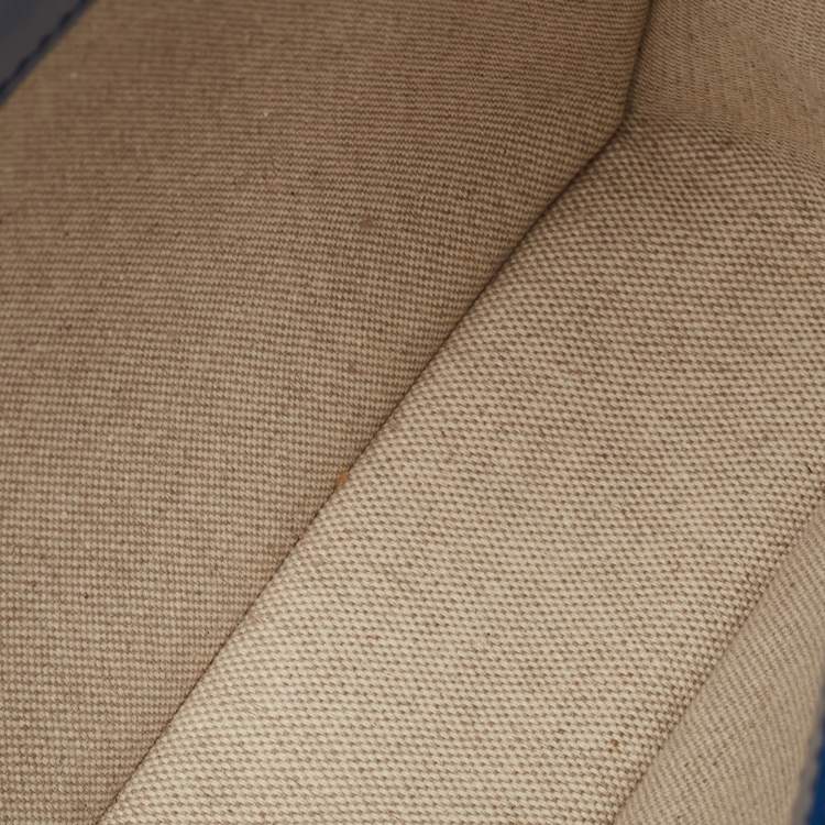 Givenchy Blue Monogram Denim & Leather Cut Out Chain Bag