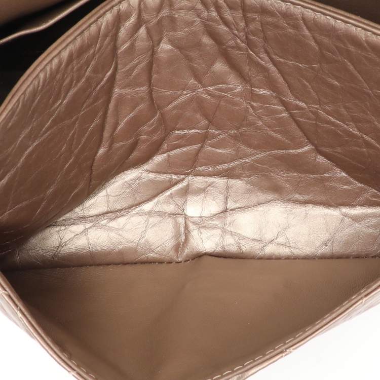 Chanel Metallic Beige Quilted Leather 226 Reissue 2.55 Flap Bag