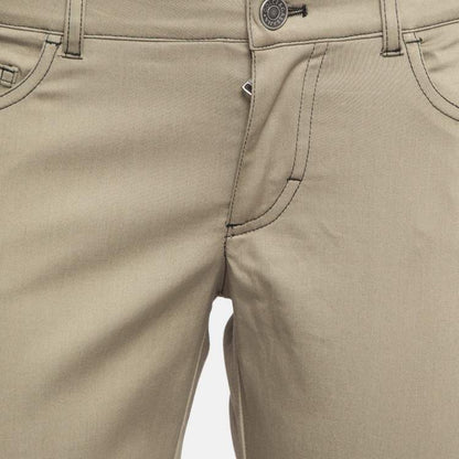 Dolce & Gabbana Green Contrast Trim Cotton Slim Trousers – Size M – Brand New