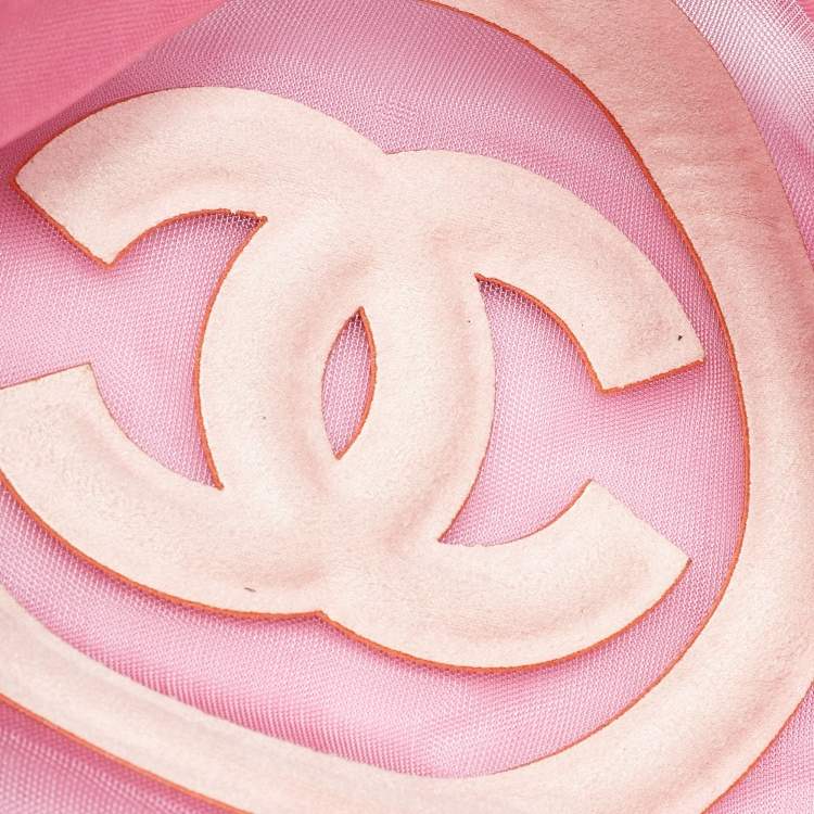 Chanel Pink Mesh & Fabric CC Belt Bag