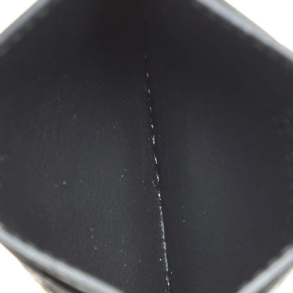 Gucci Black & Beige GG Supreme Canvas and Leather Card Holder