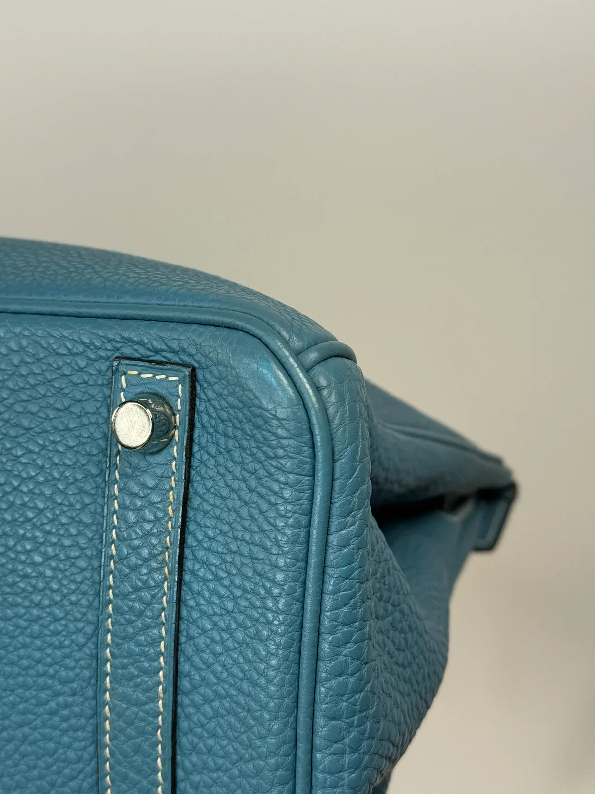 HERMÈS BIRKIN 30 IN BLUE JEAN TOGO LEATHER WITH PHW