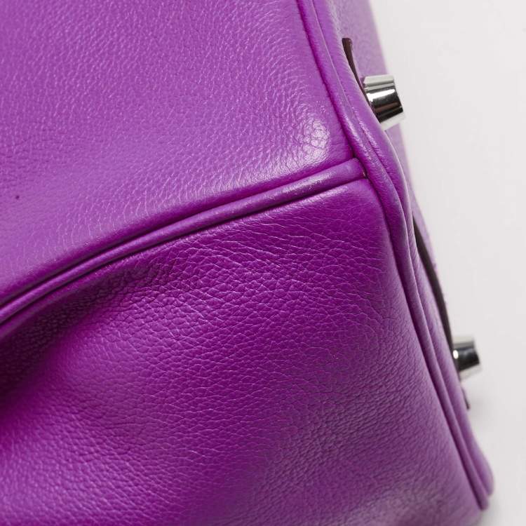 Hermès Birkin 30 Magnolia Evercolor Leather Bag