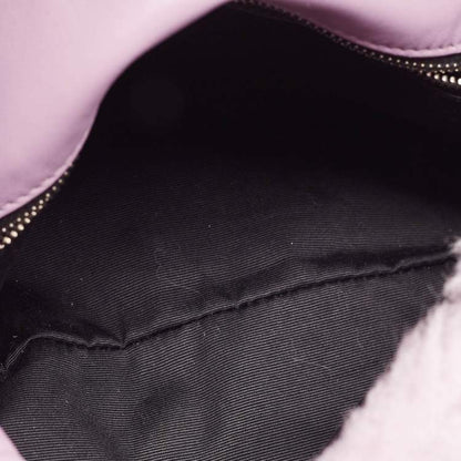 Saint Laurent Loulou Medium Shoulder Bag in Lilac Shearling