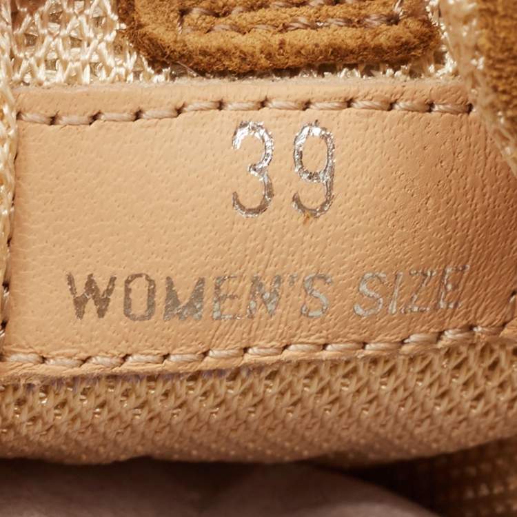 Tod’s Brown & Beige Perforated Suede Fringe Sneakers - Size 39