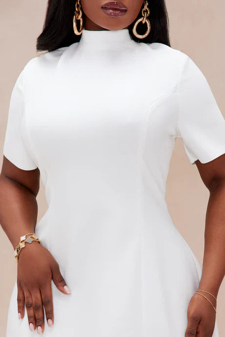 Blakely White Bandage Mini Dress – Pre-Order Civil Wedding Look