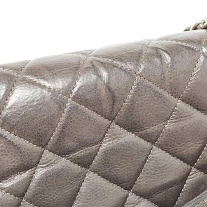 Chanel Grey Maxi Double Flap Bag – Classic Quilted XL