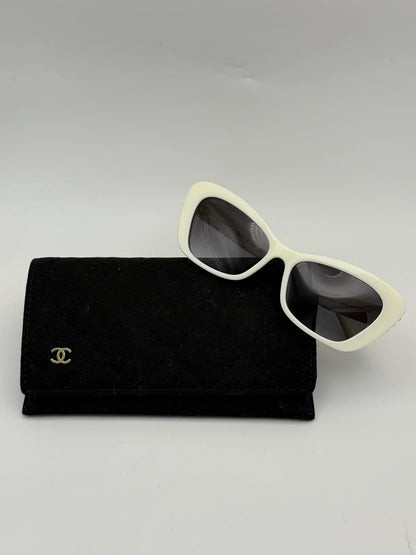 White Chanel Sunglasses
