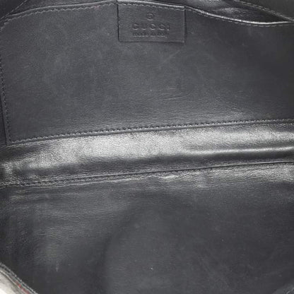 Gucci Black Karung Leather Shoulder Bag