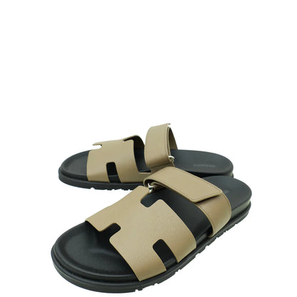 Hermes Etoupe Chypre Sandal 41.5