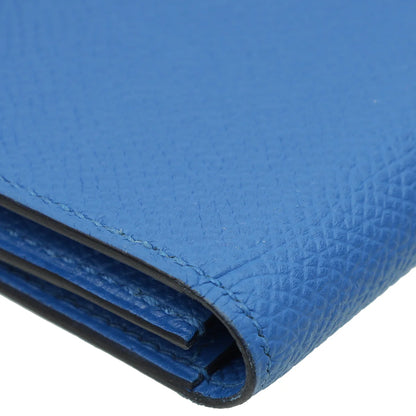 Hermès Béarn Wallet in Bleu France Epsom Leather