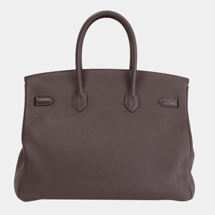 Hermès Birkin 35 Grey Togo Leather