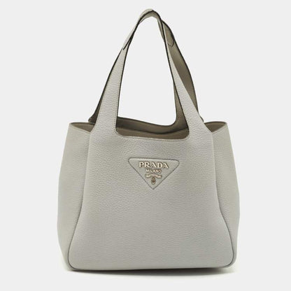 Prada Light Grey Tote Bag