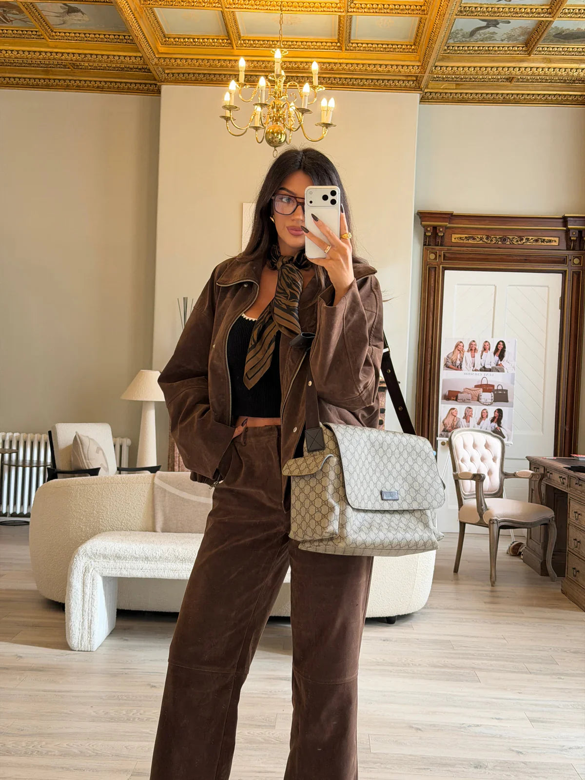 GUCCI GG SUPREME MEDIUM BABY CHANGING BAG