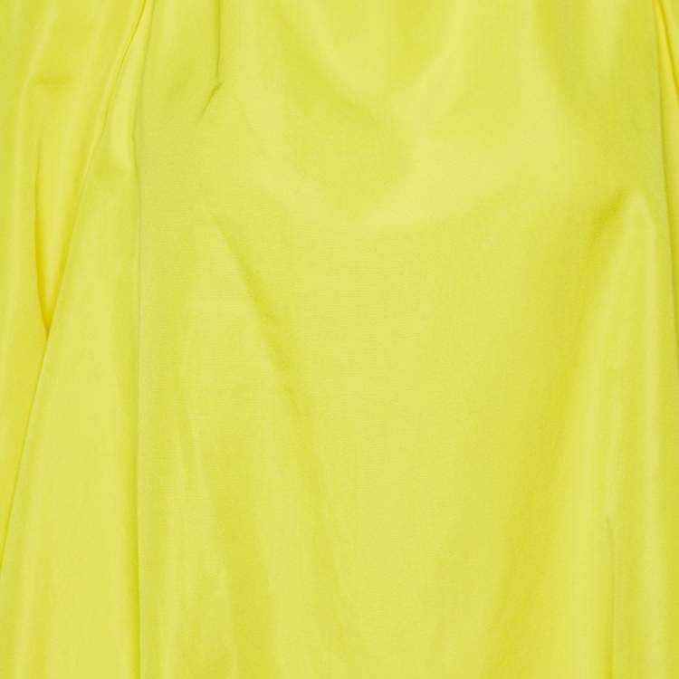 Valentino Yellow Faille Open Back Maxi Dress – Size M – Brand New