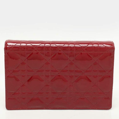 Dior Red Patent Leather Wallet