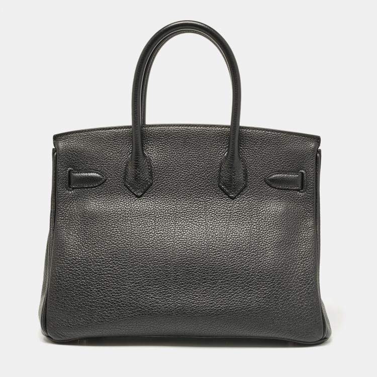 Hermès Birkin 30 Black Togo Leather