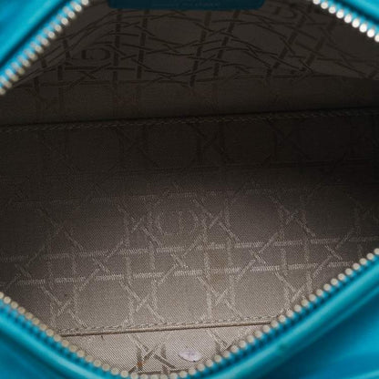 Dior Turquoise Blue Medium Lady Dior Tote