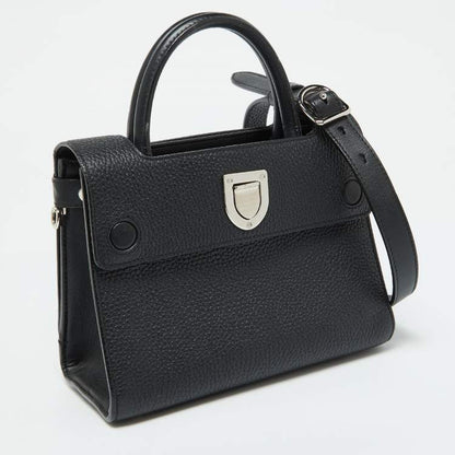 Dior Black Grained Leather Mini Diorever