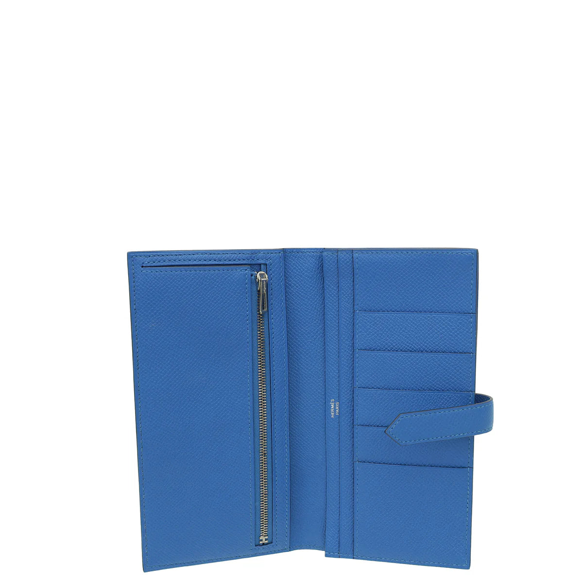 Hermès Béarn Wallet in Bleu France Epsom Leather