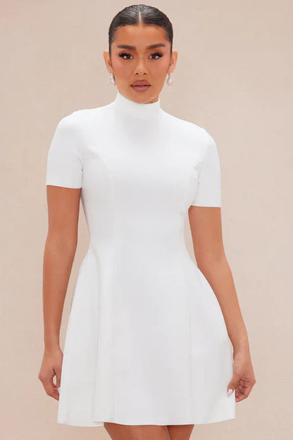 Blakely White Bandage Mini Dress – Pre-Order Civil Wedding Look