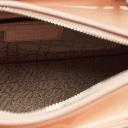 Dior Medium Lady Dior Tote – Peach Patent Cannage Leather