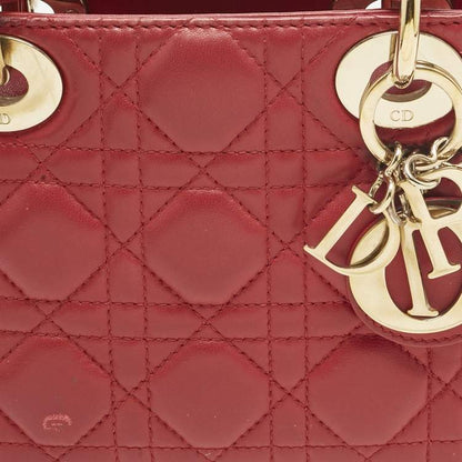 Dior Mini Lady Dior Tote in Red