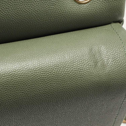 Chanel Green Caviar Leather Jumbo Classic Double Flap Bag