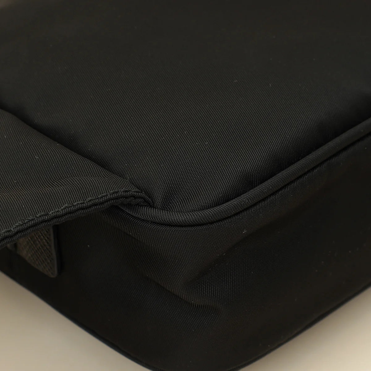 Prada Black Re-Nylon & Saffiano Leather Belt Bag