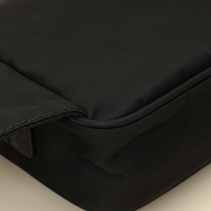 Prada Black Re-Nylon & Saffiano Leather Belt Bag