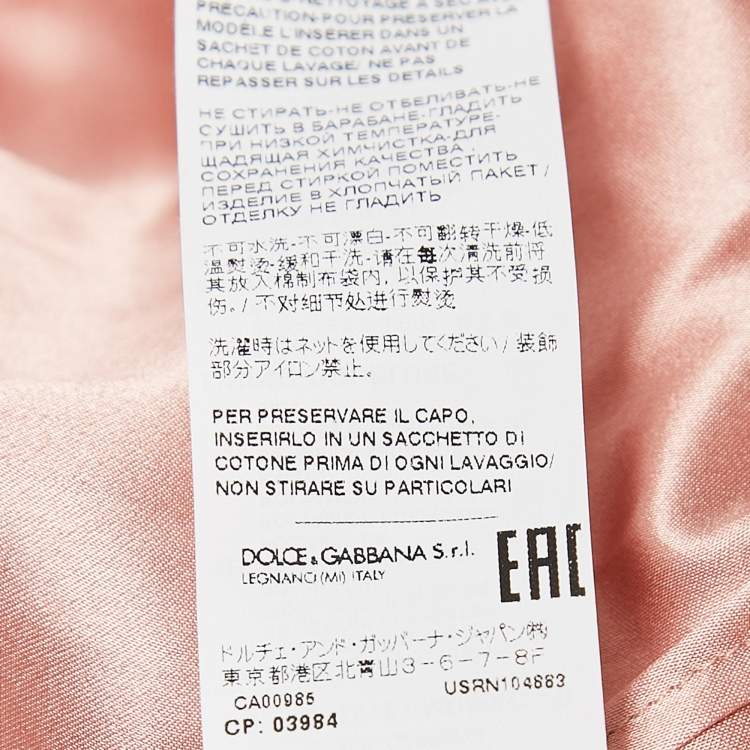 Dolce & Gabbana Kids Pink Lurex Bow Dress – Limited Edition (Size 5–6 Yrs)