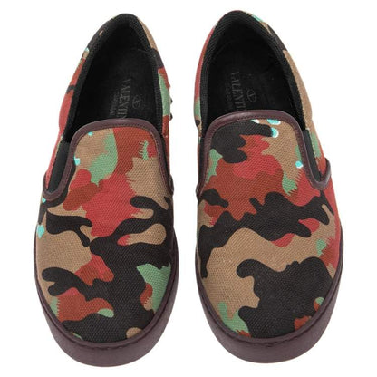 Valentino Camouflage Rockstud Low Top Sneakers Size 40