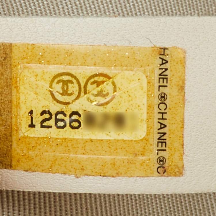 Chanel Off White Caviar Leather Petite Timeless Shopper Tote