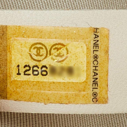 Chanel Off White Caviar Leather Petite Timeless Shopper Tote